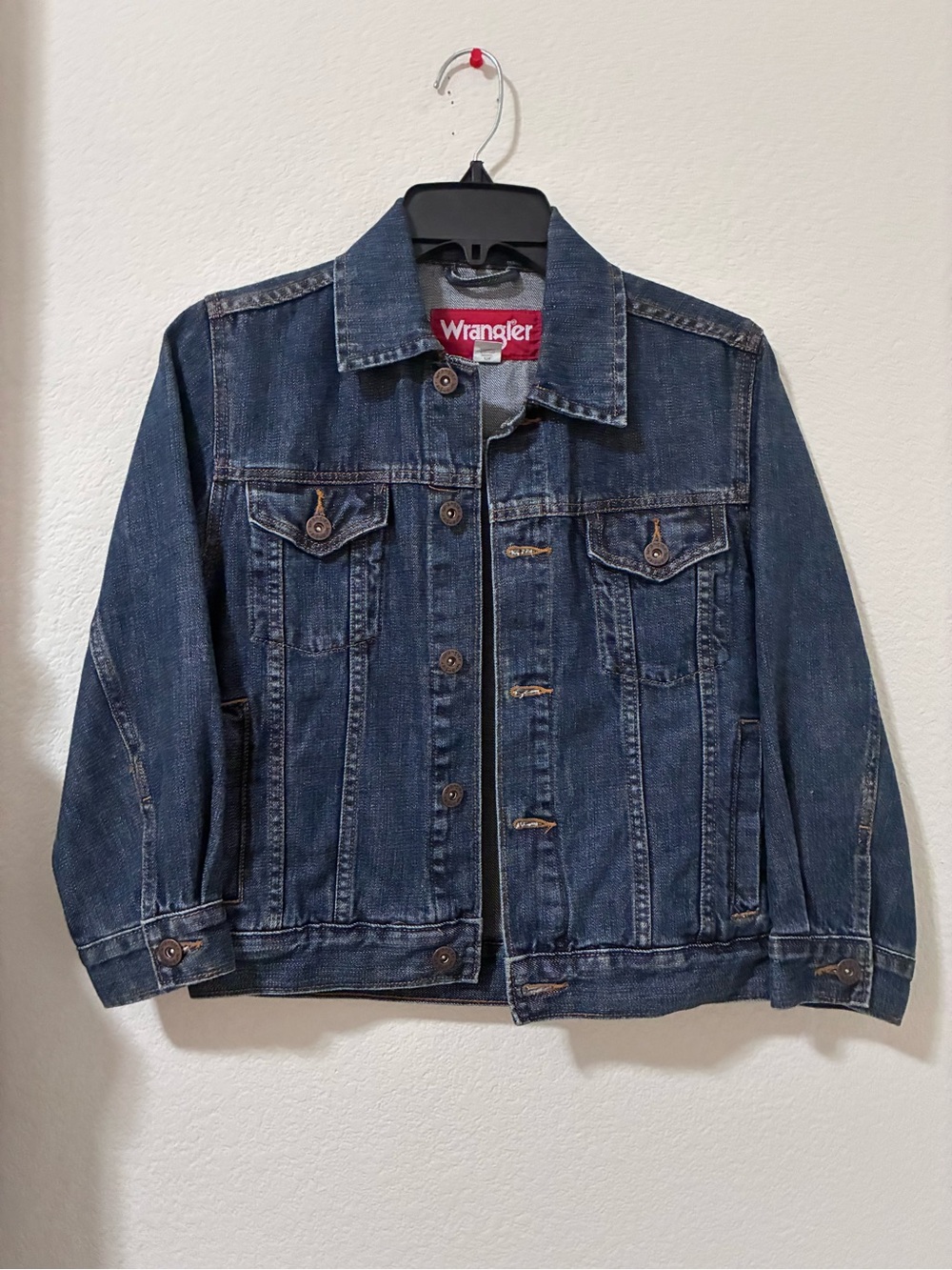 Wrangler Blue Denim Shirt Jacket - Lightweight Casual Trucker